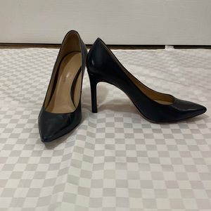 Antonio Melani Navy Blue Pointed Pumps